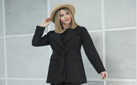ترفندهای پوشیدن کت مشکی زنانه